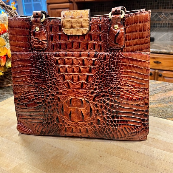 Brahmin Tri Color Satchel Tote - Picture 2 of 12